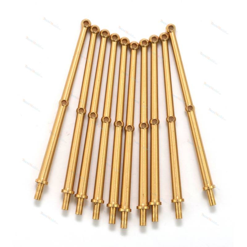 10 Two Holes Rail Stanchions 50mm (ideal for Comtesse Sailboat) - Krick