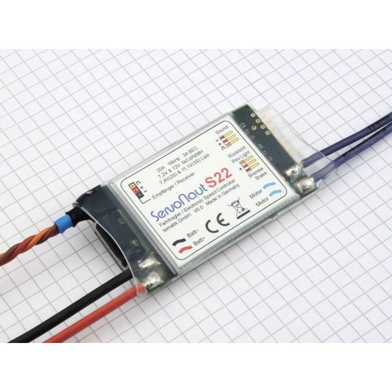 Pack Modules Servonaut S22/SM7/LA10 pour AROCS Benne 8x4 Tamiya en 7.2v