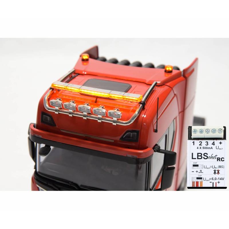 Led board for Tamiya Scania 770S 8x4 flash ramp with LBSefect
