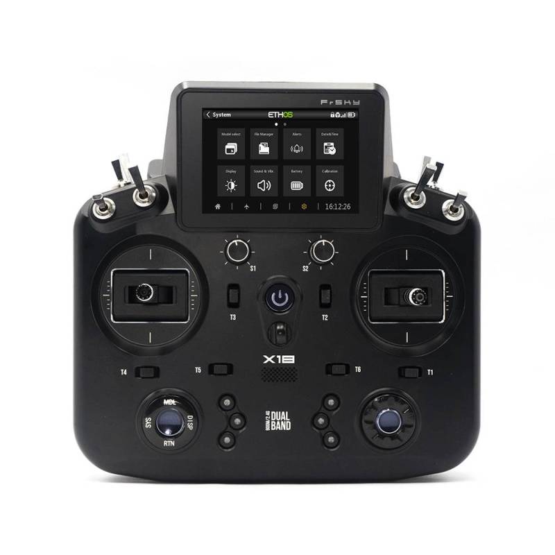 Radio FrSky Tandem X18 Noire avec accu et mallette
