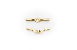 2 Brass cleats 21x5mm
