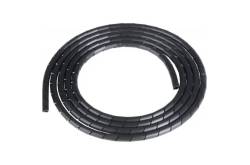 Tube spiralé Ø3,7mm/Ø5mm noir pour câblage - 2 mètres - KAVAN 61104