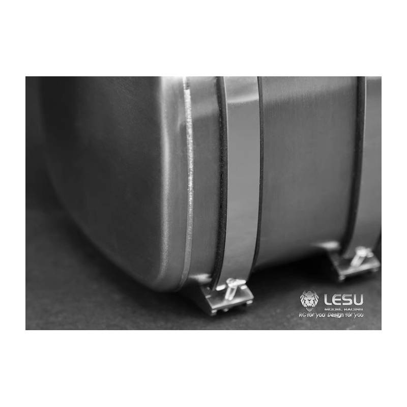 Réservoir en inox de 85mm pour camion radiocommandé 1/14 - LESU G-6139-85