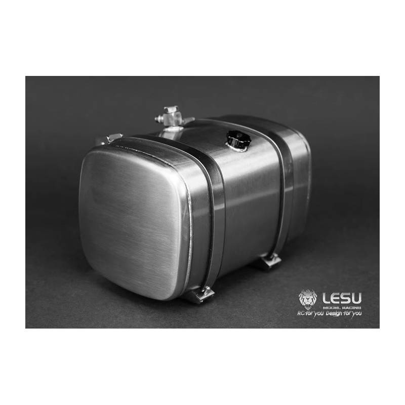 Réservoir en inox de 85mm pour camion radiocommandé 1/14 - LESU G-6139-85