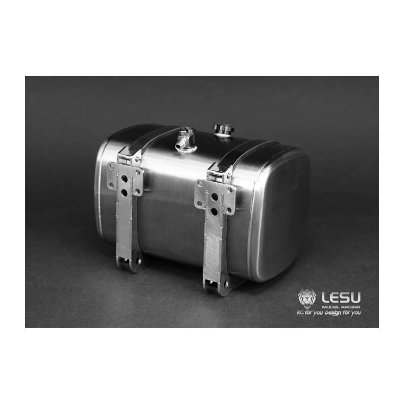 Réservoir en inox de 85mm pour camion radiocommandé 1/14 - LESU G-6139-85