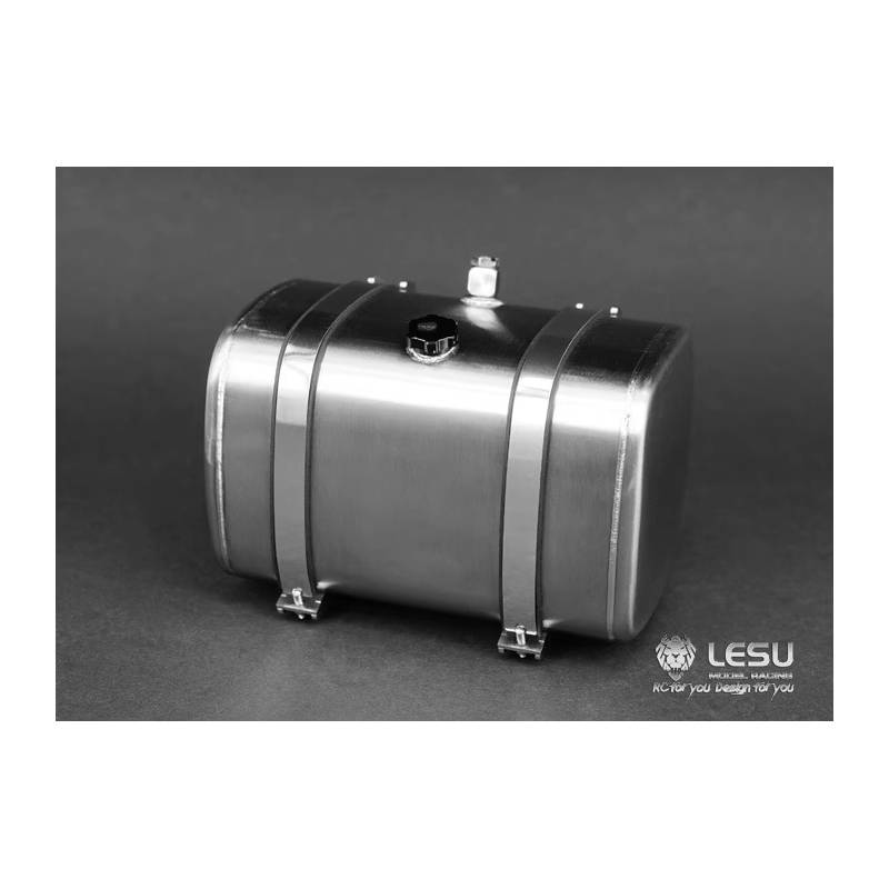 Réservoir en inox de 85mm pour camion radiocommandé 1/14 - LESU G-6139-85