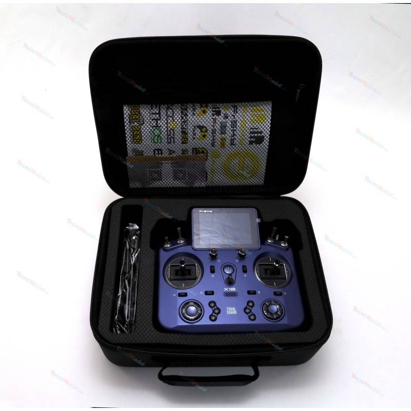 Radio FrSky Tandem X18 Bleue avec accu et mallette
