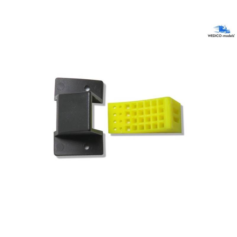 Cale de roue avec support pour camion RC 1/16 - Wedico 426