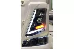 Pair of front lights for Tamiya Volvo FH16 with white daytime running lights