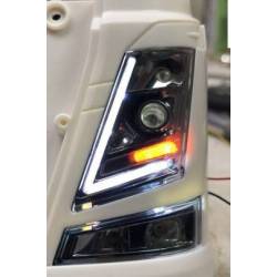 Pair of front lights for Tamiya Volvo FH16 with daytime running lights