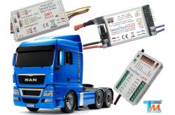 Pack Modules Servonaut G22/SM7/LA10 pour les camions MAN Tamiya 1/14 (en 7.2v).