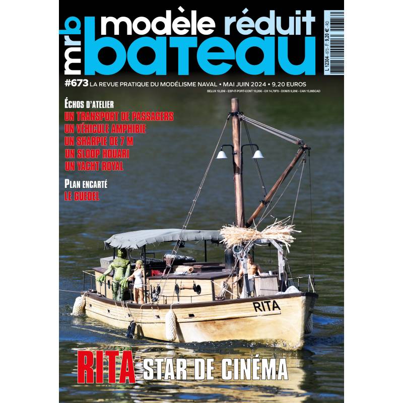 MRB n°673 "Le Modèle Réduit de Bateau" magasine, May/June 2024