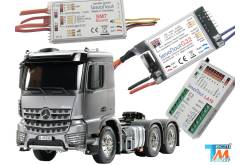 Combo Pack Servonaut Modules G22/SM7/LA10 for Tamiya AROCS 6x4 RC Trucks (7.2v)