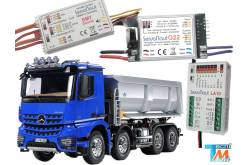Pack Modules Servonaut G22/SM7/LA10 pour AROCS Benne 8x4 Tamiya en 7.2v.