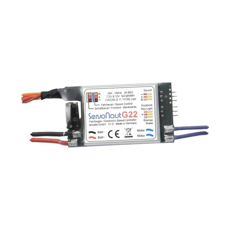 Pack Modules Servonaut G22/SM7/LA10 pour AROCS Benne 8x4 Tamiya en 7.2v.