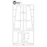 Tamiya W Parts for Volvo FH16 750 XL 4x2 Tamiya (Cabin air deflectors) - TAMIYA 9225243