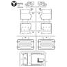 Tamiya Y Parts for Volvo FH16 750 XL 4x2 (Rear mudguard, fifth wheel support) - TAMIYA 9225246