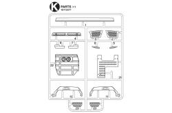Tamiya K Parts for Volvo FH16 750 XL 4x2 (Steps and mirror arms) - TAMIYA 9115577