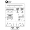 Tamiya K Parts for Volvo FH16 750 XL 4x2 (Steps and mirror arms) - TAMIYA 9115577