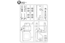 Tamiya R Parts for Volvo FH16 750 XL 4x2 (Antennas, ADBlue tank, side skirt support, leds supports) - TAMIYA 9115581