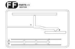 Tamiya FF Parts for Volvo FH16 750 XL 4x2 (Light bar and low-bar inserts) - TAMIYA 9007549