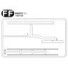 Grappe FF pour Volvo FH16 750 XL 4x2 Tamiya (Inserts rampes de leds et low-bar) - TAMIYA 9007549