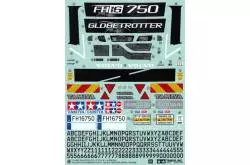 Autocollants pour Volvo FH16 750 XL 4x2 Tamiya (Stickers et transferts métal) - TAMIYA 9490132