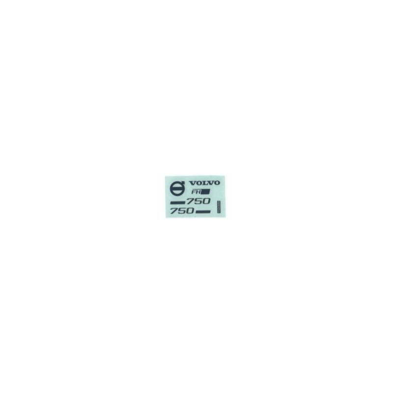 Autocollants pour Volvo FH16 750 XL 4x2 Tamiya (Stickers et transferts métal) - TAMIYA 9490132