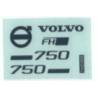 Autocollants pour Volvo FH16 750 XL 4x2 Tamiya (Stickers et transferts métal) - TAMIYA 9490132