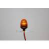 Ø12mm Round-top orange rotating beacon dome - Pistenking RX12-O