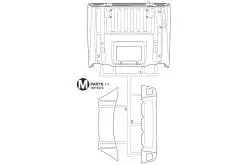 Grappe M pour Volvo FH16 750 XL 4x2 Tamiya (Toit XL et déflecteur haut) - TAMIYA 9115579
