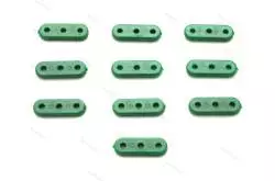 10 tendeurs trois trous 14mm vertes