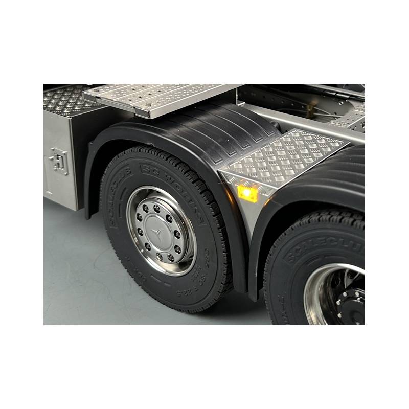 Paire de cache-moyeu en inox Thicon-Models 50137