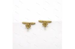 2 Brass cleats 15mm