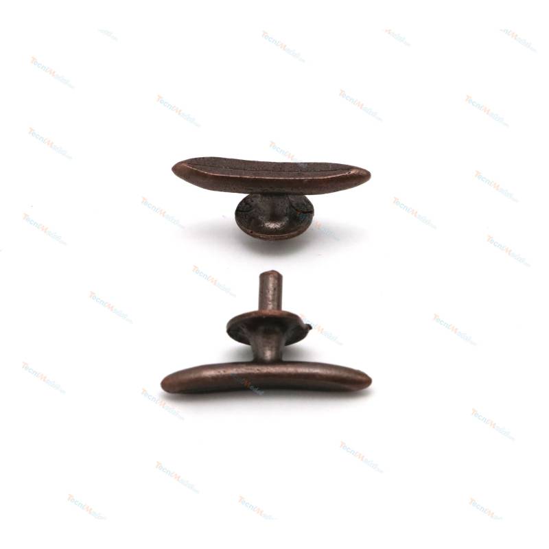 2 Taquets en laiton bruni 25mm