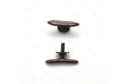 2 Burnished Brass 25mm Cleats