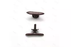 2 Taquets en laiton bruni 25mm