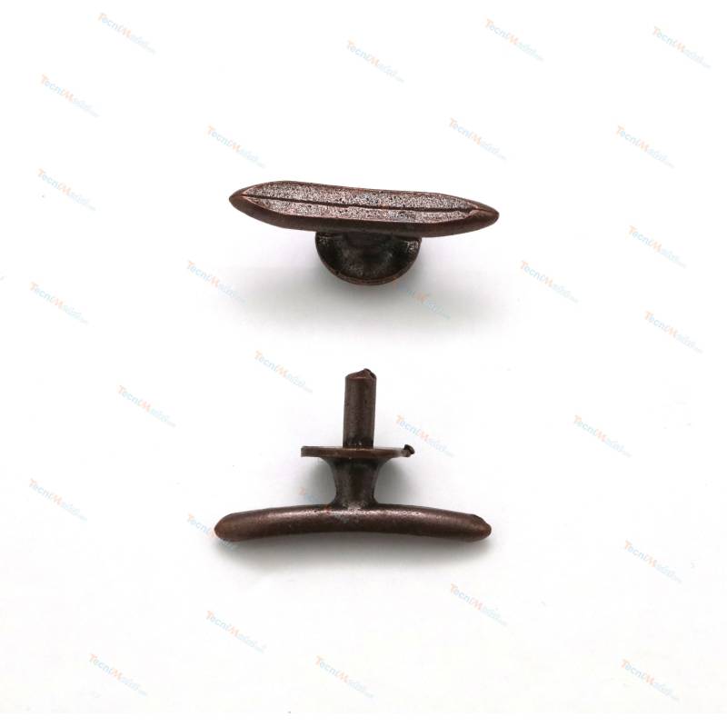 2 Taquets en laiton bruni 25mm