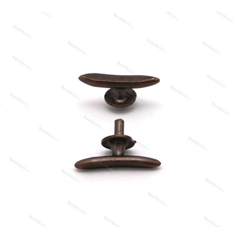 2 Taquets en laiton bruni 25mm