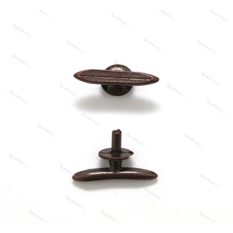2 Burnished Brass 25mm Cleats