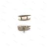 2 Taquets 18mm en métal nickelé