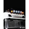 Rampe de feux haute avec feux ronds et gyrophares pour Scania 770S 1/14 - Lesu S-1247-D