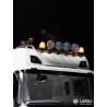 Rampe de feux haute avec feux ronds et gyrophares pour Scania 770S 1/14 - Lesu S-1247-D