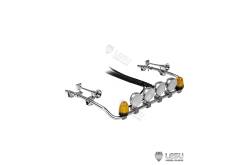 Top lightbar with round spotlights and rotating beacons for Scania 770S 1/14 - Lesu S-1247-D