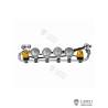 Rampe de feux haute avec feux ronds et gyrophares pour Scania 770S 1/14 - Lesu S-1247-D