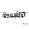 Top lightbar with rectangular spotlights and rotating beacons for Scania 770S 1/14 - Lesu S-1247-E