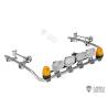Top lightbar with rectangular spotlights and rotating beacons for Scania 770S 1/14 - Lesu S-1247-E