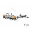 Top lightbar with rectangular spotlights and rotating beacons for Scania 770S 1/14 - Lesu S-1247-E