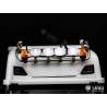 Top lightbar with rectangular spotlights and rotating beacons for Scania 770S 1/14 - Lesu S-1247-E