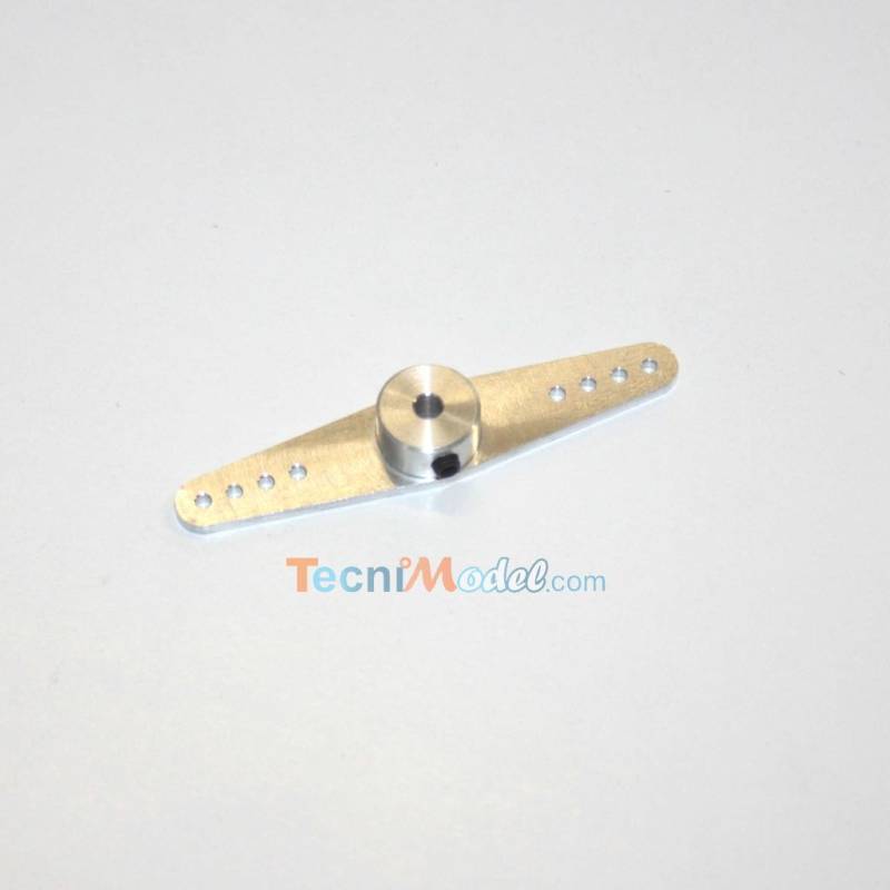 1 Palonnier alu double moyen (40mm) pour axe de Ø3mm